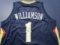 Zion Williamson of the New Orleans Pelicans signed autographed basketball jersey PAAS COA 487