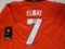 John Elway of the Denver Broncos signed autographed football jersey PAAS COA 106