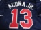 Ronald Acuna Jr of the Atlanta Braves signed autographed baseball jersey PAAS COA 844