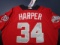Bryce Harper of the Washington Nationals signed autographed baseball jersey PAAS COA 838