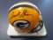 Bart Starr of the Green Bay Packers signed autographed mini football helmet Steiner COA