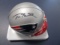 Tom Brady of the New England Patriots signed mini football helmet Mounted Memories COA