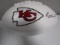 Patrick Mahomes of the Kansas City Chiefs signed autographed logo football PAAS COA 581