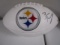 Ben Roethlisberger of the Pittsburgh Steelers signed autographed logo football PAAS COA 569