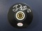 Brad Marchand of the Boston Bruins signed autographed logo hockey puck PAAS COA 772