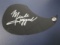 Mearle Haggard Country Legend signed autographed guitar pick guard CA COA 380