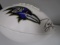 Ray Lewis of the Baltimore Ravens signed autographed logo football PAAS COA 600
