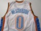 Russell Westbrook of the OKC Thunder signed autographed basketball jersey Legends COA 388