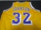 Magic Johnson of the LA Lakers signed autographed basketball jersey PAAS COA 344