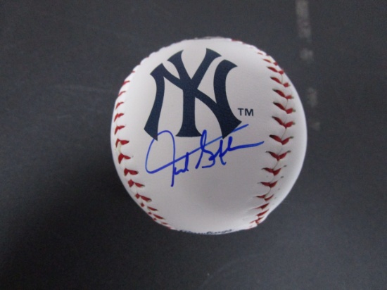 Giancarlo Stanton of the NY Yankees signed autographed logo baseball PAAS COA 665