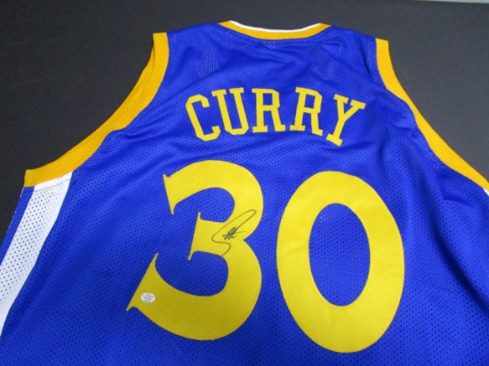 Steph Curry of the Golden State Warriors signed autographed basketball jersey PAAS COA 373