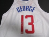 Paul George of the LA Clippers signed autographed basketball jersey PAAS COA 432