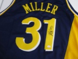 Reggie Miller of the Indiana Pacers signed autographed basketball jersey PAAS COA 960