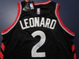 Kawhi Leonard of the Toronto Raptors signed autographed basketball jersey PAAS COA 963