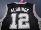 Lamarcus Aldridge of the San Antonio Spurs signed autographed basketball jersey PAAS COA 436