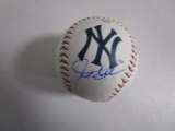 Giancarlo Stanton of the NY Yankees signed autographed logo baseball PAAS COA 670