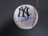 Giancarlo Stanton of the NY Yankees signed autographed logo baseball PAAS COA 665