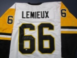 Mario Lemieux of the Pittsburgh Penguins signed autographed hockey jersey PAAS COA 242