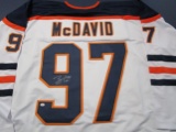 Connor McDavid of the Edmonton Oilers signed autographed hockey jersey PAAS COA 263
