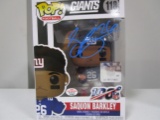 Saquon Barkley of the NY Giants signed autographed POP Funko Vinyl Figure PAAS COA 836