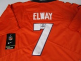 John Elway of the Denver Broncos signed autographed football jersey PAAS COA 106