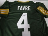 Brett Favre of the Green Bay Packers signed autographed football jersey PAAS COA 501