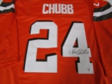 Nick Chubb of the Cleveland Browns signed autographed football jersey PAAS COA 934