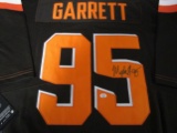 Myles Garrett of the Cleveland Browns signed autographed football jersey PAAS COA 935