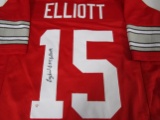 Ezekiel Elliott of the OSU Buckeyes signed autographed football jersey PAAS COA 995