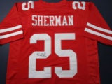 Richard Sherman of the San Francisco 49ers signed autographed football jersey PAAS COA 795