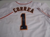 Carlos Correa of the Houston Astros signed autographed baseball jersey PAAS COA 252