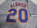 Pete Alonso  of the New York Mets signed autographed baseball jersey PAAS COA 852