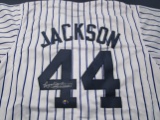 Reggie Jackson of the New York Yankees signed autographed baseball jersey CA COA 758
