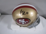 George Kittle of the San Francisco 49ers signed autographed mini football helmet PAAS COA 050