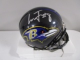 Lamar Jackson of the Baltimore Ravens signed autographed mini football helmet PAAS COA 119