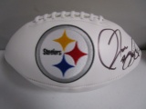 Jerome Bettis of the Pittsburgh Steelers signed autographed logo football PAAS COA 575