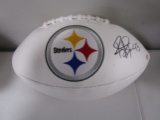 Troy Polamalu of the Pittsburgh Steelers signed autographed logo football PAAS COA 577