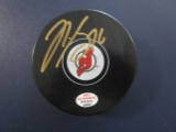 PK Subban of the New Jersey Devils signed autographed logo hockey puck PAAS COA 887
