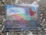 Mike Trout Los Angeles Angels signed autographed 2010 Bowman Platinum baseball card