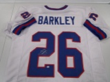 Saquon Barkley of the NY Giants signed autographed football jersey PAAS COA 372