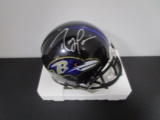 Ray Lewis of the Baltimore Ravens signed autographed mini football helmet PAAS COA 106