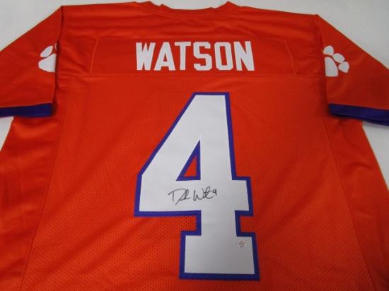 Deshaun Watson of the Clemson Tigers signed autographed football jersey PAAS COA 187