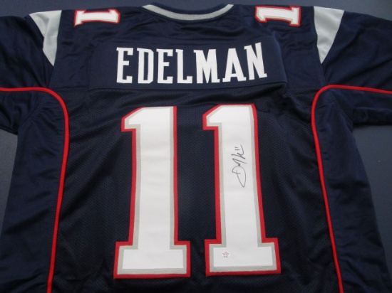 Julian Edelman of the New England Patriots signed autographed football jersey PAAS COA 424
