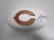 Mitchell Trubisky of the Chicago Bears signed autographed logo football PAAS COA 595