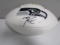 Russell Wilson of the Seattle Seahawks signed autographed logo football PAAS COA 543