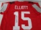 Ezekiel Elliott of the Ohio State Buckeyes signed autographed football jersey PAAS COA 998