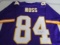 Randy Moss of the Minnesota Vikings signed autographed football jersey PAAS COA 988