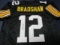 Terry Bradshaw of the Pittsburgh Steelers signed autographed football jersey PAAS COA 569