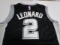 Kawhi Leonard of the San Antonio Spurs signed autographed basketball jersey PAAS COA 444