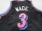 Dwayne Wade of the Miami Heat signed autographed basketball jersey PAAS COA 116